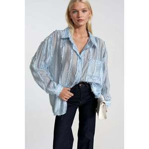 Chemise en modal surdimensionnée Dokulu - Bleu - Bleu - Product Image 1