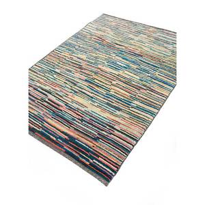 Tapis en laine rayés Nuray, noués à la main, pour entrée, couloir, maison - Pae-1358, motif puzzle abstrait, rectangulaire, tapis Jaipur US - Product Image 2