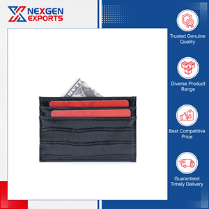 Tarjetero de Cuero PU de Excelente Calidad, Sin Cierre, para Compradores Mayoristas Globales, Mercado Minimalista - Product Image 5