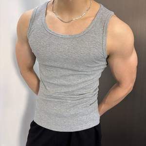 Lot de 3 débardeurs pour hommes, mode, couleur unie, débardeurs de musculation pour hommes, débardeurs de musculation pour la salle de sport - Product Image 2