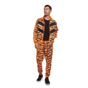 Meilleurs vêtements de Offre Spéciale d'hiver Ensembles pour hommes Ensemble de sweat à capuche imprimé Sweat-shirt à col rond et pantalon de jogging en polaire à fermeture éclair - Product Image 5