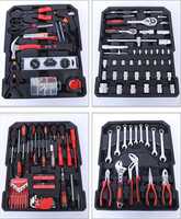 Ensemble d'outils de réparation automobile de 499 pièces, kit d'outils manuels pour mécanicien mobile, clé à douille, tournevis, pinces, dans un coffret en aluminium