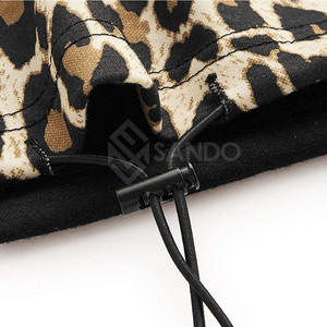 เสื้อครอปมีฮู้ดของผู้หญิงเสื้อครอปทำจากผ้าฝ้ายกันลม - Product Image 4