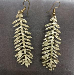 Pendientes de moda pendientes de latón hechos a mano para mujer - Product Image 1