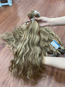Nouveau produit Super Double Drawn Extensions de cheveux vietnamiens Piano Couleur Trame Cheveux Bundles Naturel Ondulé Expédition maintenant - Product Image 6