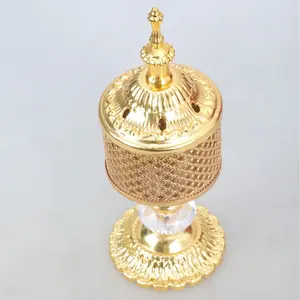 Mabkhara de Latón para Ramadán en el Medio Oriente, Quemador de Incienso Religioso con Difusor de Aromaterapia Natural y Duradero - Product Image 4