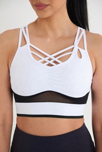 Womens Workout Sports Bra Yoga <b>Top</b> for Fitness Training Running Exercise and Activewear Comfort Wear - Product Image 5