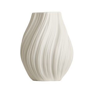 Jarrón de Cerámica Texturizado Blanco Moderno, Decoración <span class=keywords><strong>Minimalista</strong></span> para el Hogar de Estilo Nórdico - Product Image 5