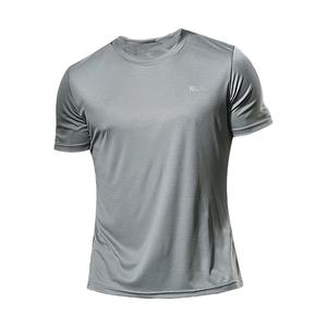 Chemises de course à séchage rapide pour hommes d'été, chemises de musculation, t-shirt de sport pour hommes, manches courtes, hauts de fitness, t-shirt surdimensionné - Product Image 2