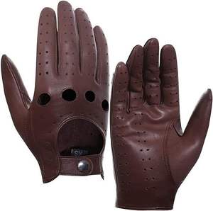 Gants de conduite d'hiver pour hommes en cuir véritable, doigts entiers, respirants, compatibles avec les écrans tactiles, pour les voyages et les activités de plein air - Product Image 6