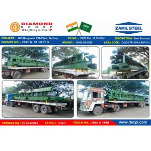 JBF mangalore PTA <b>Plant</b> Technip Industrial Steel Fabrication For Machinery <b>Frames</b> Platforms And Guardrails Skilled Craftsmanship - Product Image 2