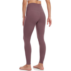 Wholesale Men's Seamless Gym Workout <b>Leggings</b> Custom Logo Yoga Pants High Waist Solid Print Pattern <b>Ankle</b> <b>Length</b> Elastic Waist - Product Image 4