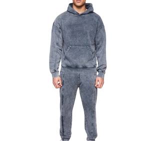 Survêtement pour homme de qualité supérieure, lavage à l'acide, léger, prix bas, entièrement personnalisé, anti-rides, dernier design, survêtement lavé à l'acide - Product Image 1