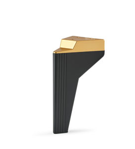 Pata Venus de 14cm para muebles de plástico negro resistente con diseño elegante para sofá, mueble, Unidad de TV, cama y silla - Product Image 1