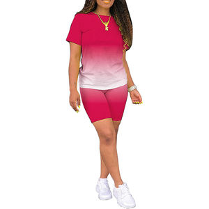 Ensemble de vêtements 2 pièces pour femme, tenue décontractée, pantalon, jogging, survêtement avec design personnalisé, nouvelle collection été, vente en gros - Product Image 5