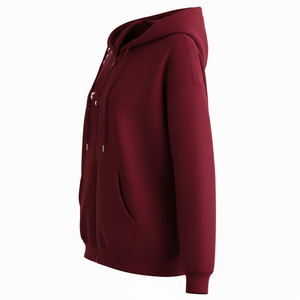 Novedad, Sudaderas Casuales Rojas para Mujer con Logotipo Personalizado, Sudaderas Vintage de Talla Completa, Ropa de Calle con Capucha para Invierno - Product Image 4