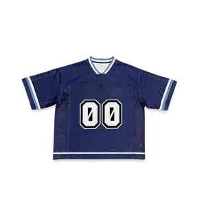 Nuevo Diseño Personalizado de Camiseta de Fútbol Americano de Manga Corta, Transpirable, de Secado Rápido, Ligera, Sublimada, a Precio Económico - Product Image 1