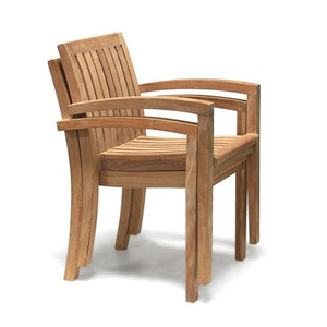 York Stacking Armchair York Stacking Armchair New Design Seating Dining Set Outdoor Garden Teak Furniture - Product Image 1