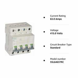 Siemens MCB con capacidad de rotura de 10kA - Product Image 1