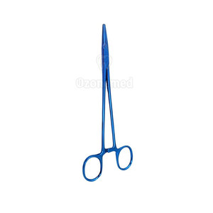 Portaagujas de acero inoxidable Premium Mayo Hegar, instrumento quirúrgico Manual de agarre suave para un control mejorado - Product Image 3