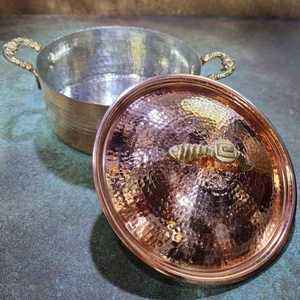 Design personnalisé artisanat plat à manger minimaliste sûr pur cuivre Hotelware occidental fabriqué en Inde avec qualité d'exportation - Product Image 3