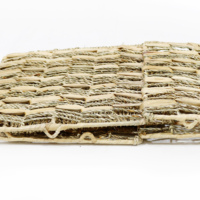Panier de rangement pliable artisanal écologique en jacinthe d'eau et en herbe marine Artex Dong Thap pour jouets et accessoires
