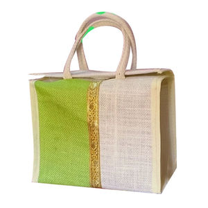 KVR Sac fourre-tout réutilisable en jute de haute qualité, vente en gros en vrac - Product Image 1