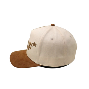 Breathable 2-Tone Performance Golf Hat 5-Panel Moisture-Wicking Baseball <b>Cap</b> With Custom 3D Embroidery Logo Snapback Closure OEM - Product Image 3