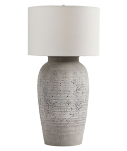 Lámpara de terracota hecha a mano de estilo moderno de lujo con pantalla de lámpara de cerámica de Color blanco acentuado con acabado antiguo para decoración del hogar - Product Image 3