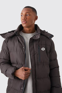 เสื้อโค้ทกันหนาวยูทิลิตี้สำหรับผู้ชายเสื้อโค้ทบับเบิ้ลหนาแนวสตรีทแวร์เสื้อโค้ทขนเป็ดมีฮู้ดสำหรับผู้ชายโลโก้ตามสั่ง - Product Image 2