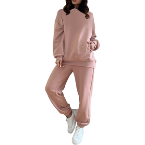 <b>Women</b> Hooded Sweatshirt Tracksuit Set Oversized <b>Fleece</b> Two Piece <b>Joggers</b> Set Casual Lounge Wear Sweatsuit - Product Image 5