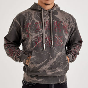 Fabricant de sweats à capuche lourds personnalisés grande taille sweats à capuche pour hommes en coton mélangé sweats à capuche pour hommes en coton avec strass - Product Image 2