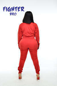 Chándales Venta al por mayor Nuevo diseño de moda Deportes Niñas Chándal Mujeres Slim Fit Yoga Chándales Conjunto de dos piezas - Product Image 6