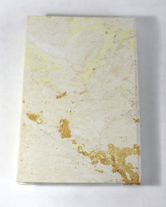 Cahiers en papier recyclé fait main, couverture rigide, style marbre crème, produit de style de vie vert, cahier d'étudiant pour usage au bureau - Product Image 3