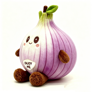 Onion Plush, Veggie Stuffed Toy, <b>cuddle</b> Food Plush, Novelty Vegetable Plush - Product Image 5