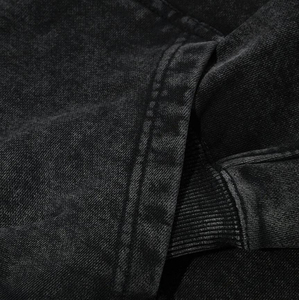 Sudadera con capucha personalizada para hombre de alta calidad 100% algodón transpirable pulóver diseño estilo Sun Fade con detalle de diamantes de imitación para el invierno - Product Image 4