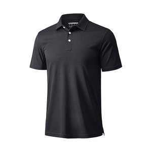 Polos de golf para hombre Dry Fit manga corta con cuello Polos rendimiento ligero Casual trabajo activo 100% poliéster Polos - Product Image 1