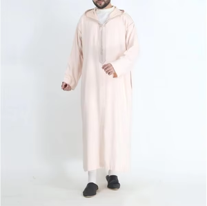 Túnica Casual para Hombre Estilo 2025, con Capucha, Larga hasta el Suelo, Manga Larga, Algodón, Precio al por Mayor, Alta Calidad, Modesta, Islámica, Talla Adulto - Product Image 3