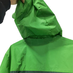 Chaqueta de Hombre con Capucha, Impermeable, Cortavientos, con Media Cremallera, Diseño de Parches, Personalizable con Logotipo OEM ODM - Product Image 5