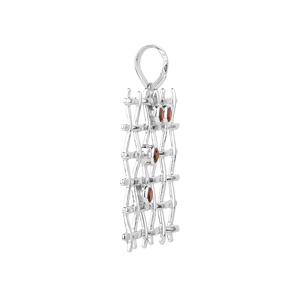 Handmade 925 Sterling <b>Silver</b> Garnet Pendant for Women Shah Gems' Religious <b>Charm</b> with Amethyst and Pearl Number Pattern - Product Image 2