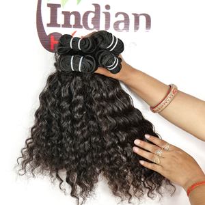 Vente en gros Meilleure Qualité Remy Naturel Noir Couleur Bouclés Tissage Cuticule Aligné Temple Indien Extensions de Cheveux Humains - Product Image 5