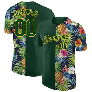 Vente en gros, livraison directe, pull-over de sport 3D, sweat-shirt à capuche, motif 3D personnalisé, t-shirt motif tropical avec et fleurs - Product Image 5