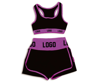 Ensemble de vêtements de sport de gymnastique d'été à séchage rapide short taille haute et soutien-gorge de sport fermeture à la taille élastique pour le yoga et le sport - Product Image 6