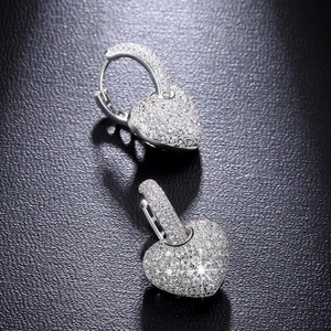 Pendientes de moissanita de Plata de Ley 925, pendientes de estudio de orden personalizado de claridad VVS para mujer, joyería de moda - Product Image 2