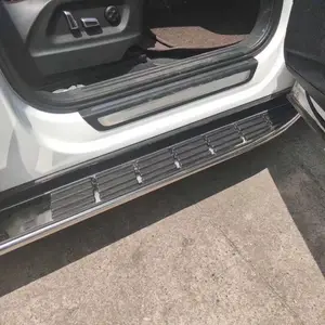 Dos piezas se adapta a estribo de barra Nerf de paso lateral de aluminio fijo para Audi Q5 2009-2017