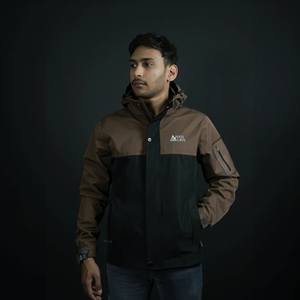 Naviguer veste hydrofuge à coque souple hiver coupe-vent imperméable col montant fermeture à glissière Polyester remplissage Style ample - Product Image 4