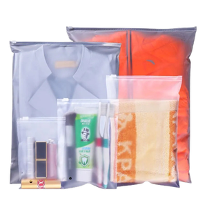 Sac Ziplock en PE Mat Frosted Personnalisé, Imperméable à l'Humidité, avec Glissière, Emballage pour Vêtements, Voyages d'Affaires, Gravure - Product Image 2