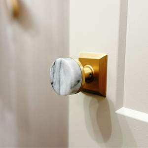 Perillas de mármol más vendidas de color blanco y madera con tamaño de forma de color personalizado hecho en artículo de la India - Product Image 3