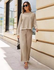 Conjunto Deportivo Informal para Mujer 2024, Chándal de Punto Cómodo, Sudadera de Dos Piezas, Chándales para Mujer - Product Image 3