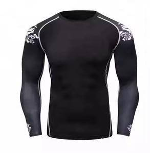 Latest Men's Quick Dry Sublimated <b>BJJ</b> <b>Rash</b> <b>Guard</b> Essentials Breathable Functional Coating for Jiu Jitsu Training - Product Image 4